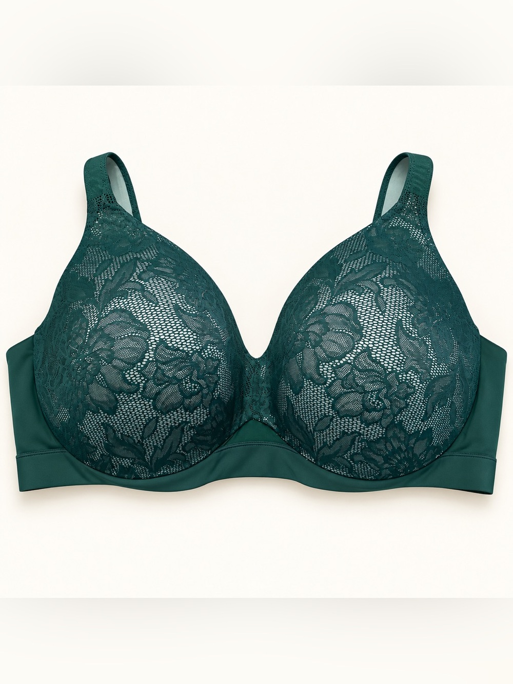 Cacique • NWT • Comfort Bliss Lace Lightly Lined Full Coverage Bra • 48DD